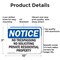 Signmission No Trespassing No Soliciting Private Residential OSHA Notice Sign, Aluminum, 10in W x 7in L, 2PK OS-2PACK-NS-A-710-L-14942 - alternate 5